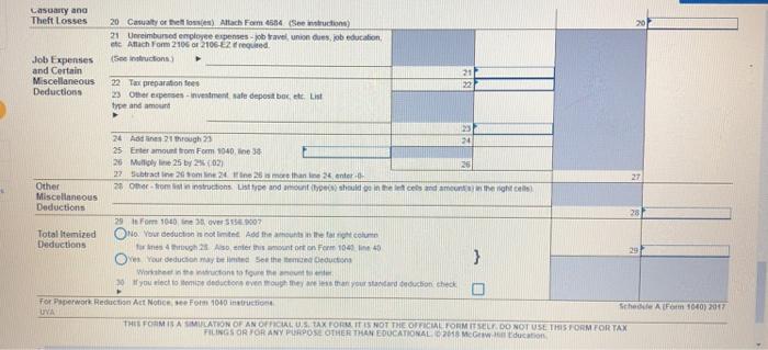 N Casualty and Theft Losses Job Expenses and Certain Miscellaneous Deductions Other Miscellaneous Deductions