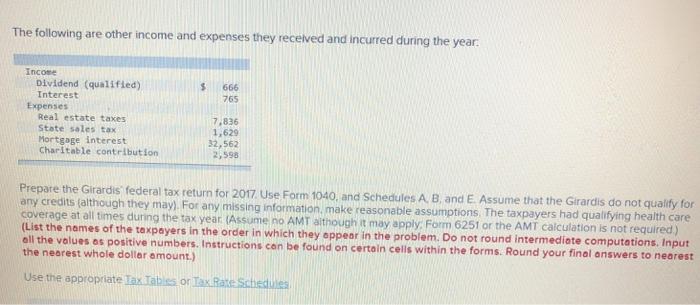 The following are other income and expenses they received and incurred during the year. Income Dividend