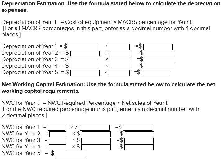 Depreciation Estimation: Use the formula stated below to calculate the depreciation expenses. Xх Xх хDepreciation of Yeart
