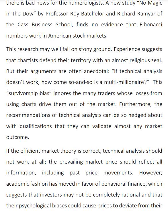 there is bad news for the numerologists. A new study No Magic in the Dow by Professor Roy Batchelor and Richard Ramyar of t