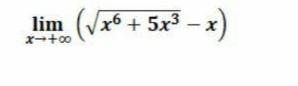 (V76 + 5x3 x) lim x +0
