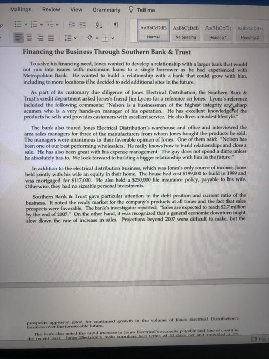 Mailings Review View Grammarly Tell me АаВЬСcDdЕ AaBbceDdB vNormal Heading 2 21 AaBbCcDc AaBbCcDdEx ta No Spacing Heading 1