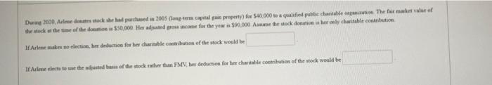 Durg 2020. Arlene destek she had chased in 2005 (long-term capital property for $40,000 to qualified public charitable in the