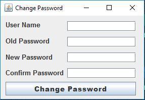 Change Password User Name Old Password New Password Confirm Password Change Password