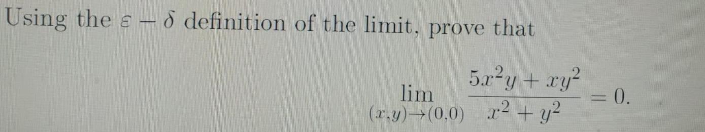 Using the a d definition of the limit, prove that lim (r.y)