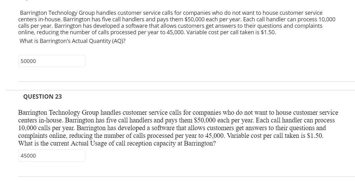 Barrington Technology Group handles customer service calls for companies who do not want to house customer service centers in