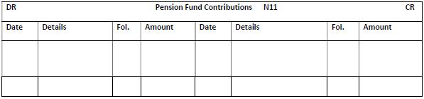 DR Pension Fund Contributions N11 CR Date Details Fol. Amount Date Details Fol. Amount