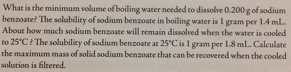 What is the minimum volume of boiling water needed