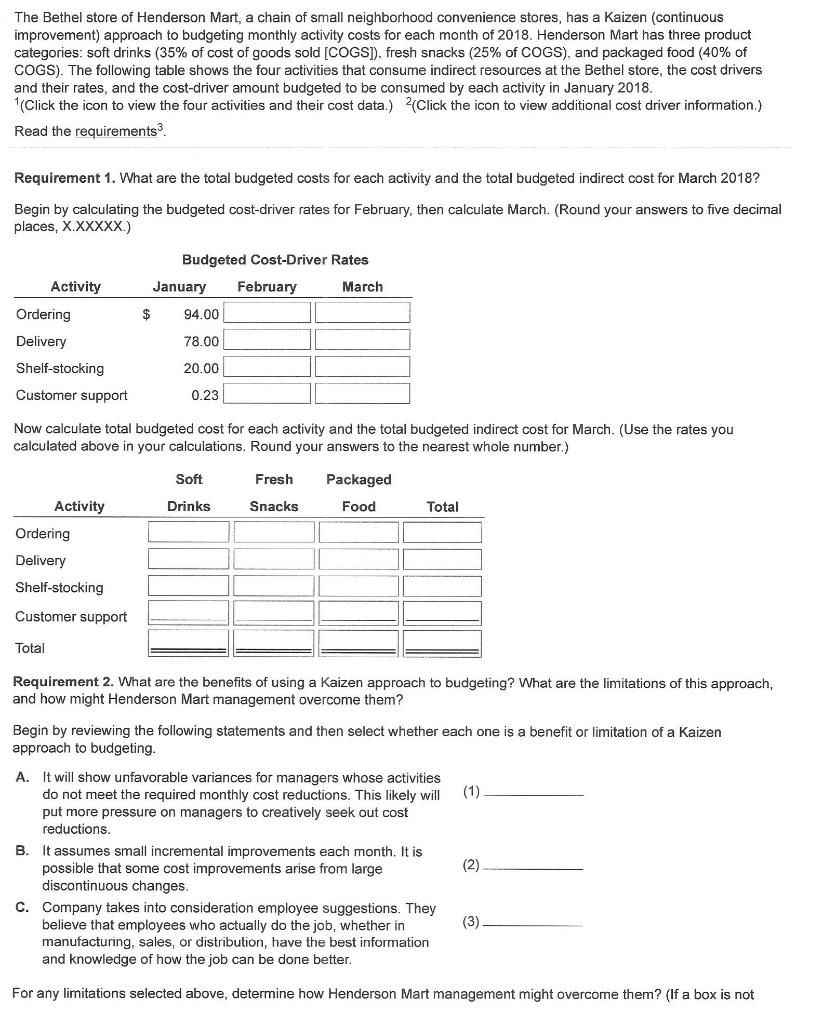 The Bethel store of Henderson Mart, a chain of small neighborhood convenience stores, has a Kaizen (continuous improvement) a