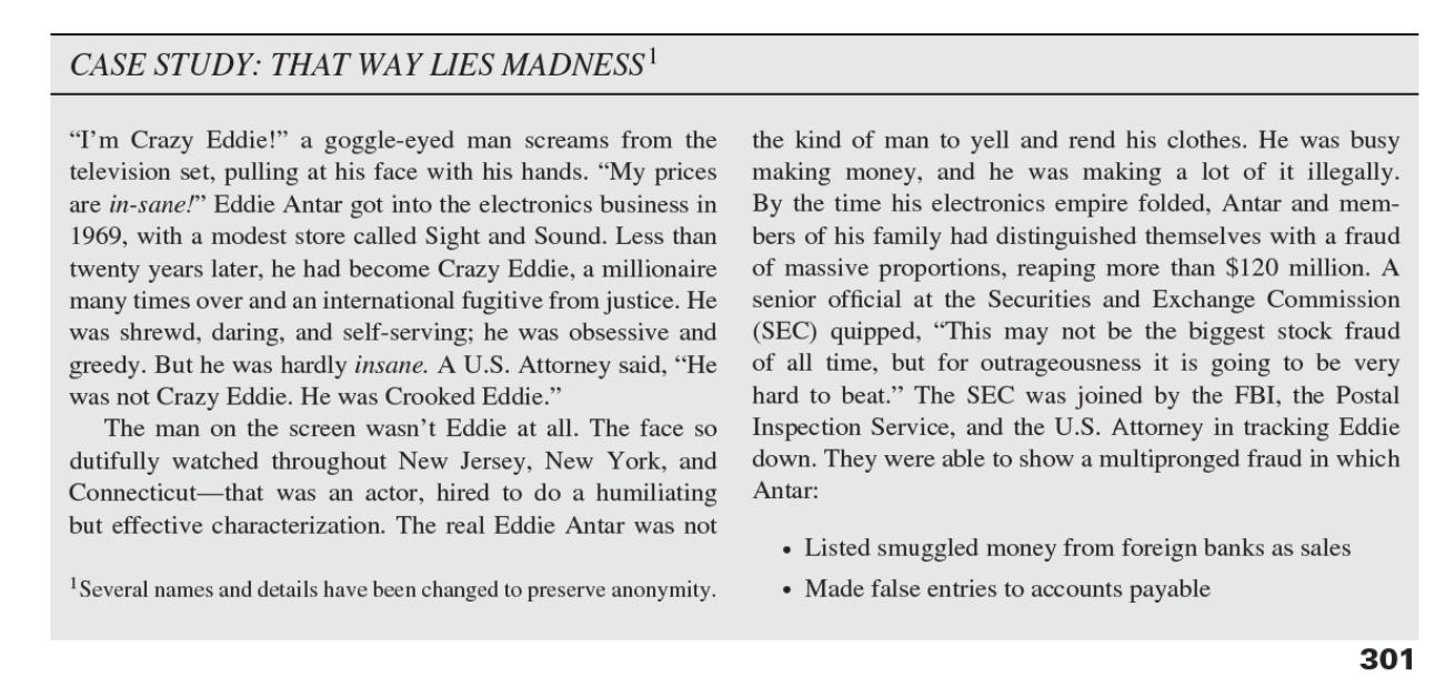 CASE STUDY: THAT WAY LIES MADNESS1 “Im Crazy Eddie!” a goggle-eyed man screams from the television set, pulling at his face
