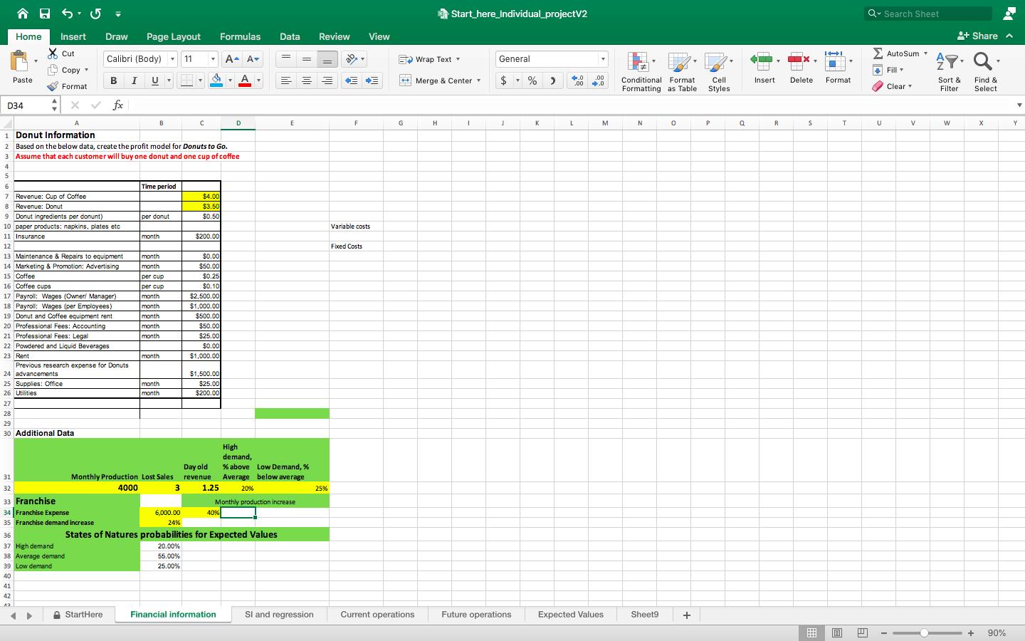 ño 5 = Start here_Individual projectV2 Q Search Sheet Home Draw Page Layout Formulas Data Review View 9+ ShareA Insert Cut =