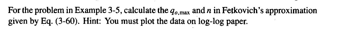 curve for the well described in Appendix B. The drainage radius is