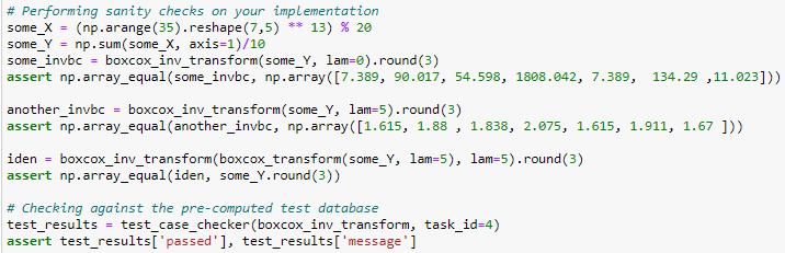# Performing sanity checks on your implementation some_X = (np.arange (35).reshape (7,5) ** 13) % 20 some_Y = np. sum(some_X,