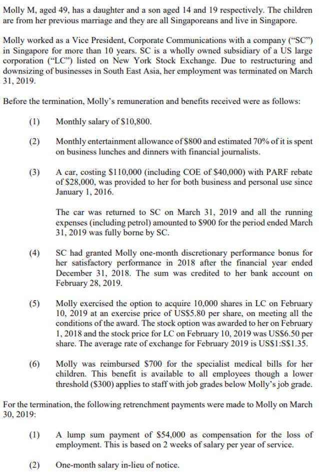 Molly M, aged 49, has a daughter and a son aged 14 and 19 respectively. The children are from her previous