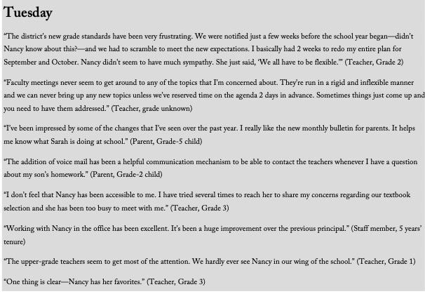 Tuesday The districts new grade standards have been very frustrating. We were notified just a few weeks before the school y