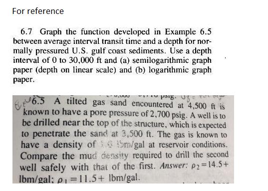 For reference 6.7 Graph the function developed in Example 6.5 between average interval transit time and a