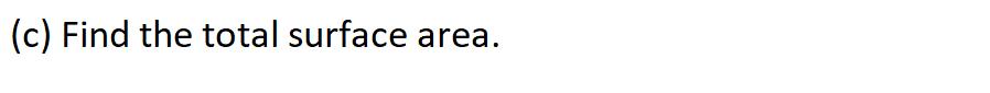 the total surface area.
