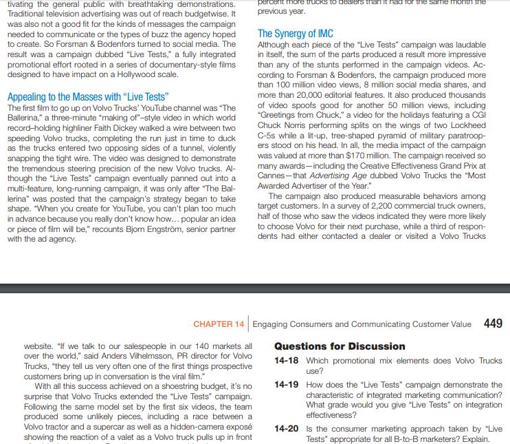 tivating the general public with breathtaking demonstrations Traditional television advertising was out of reach budgetwise.