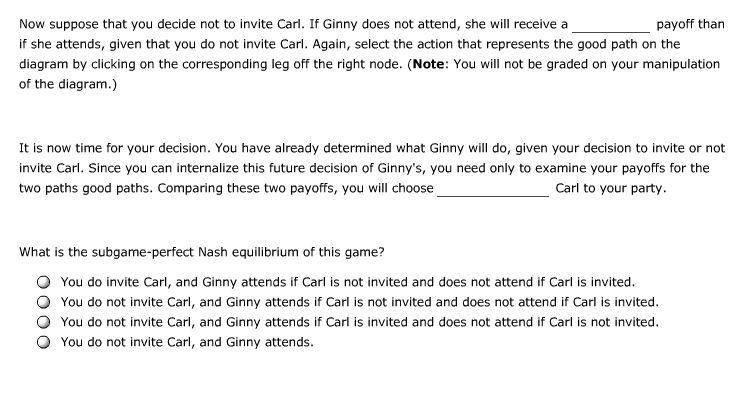 6. Backward induction and subgame perfect equilibria Aa Aa Backward induction is