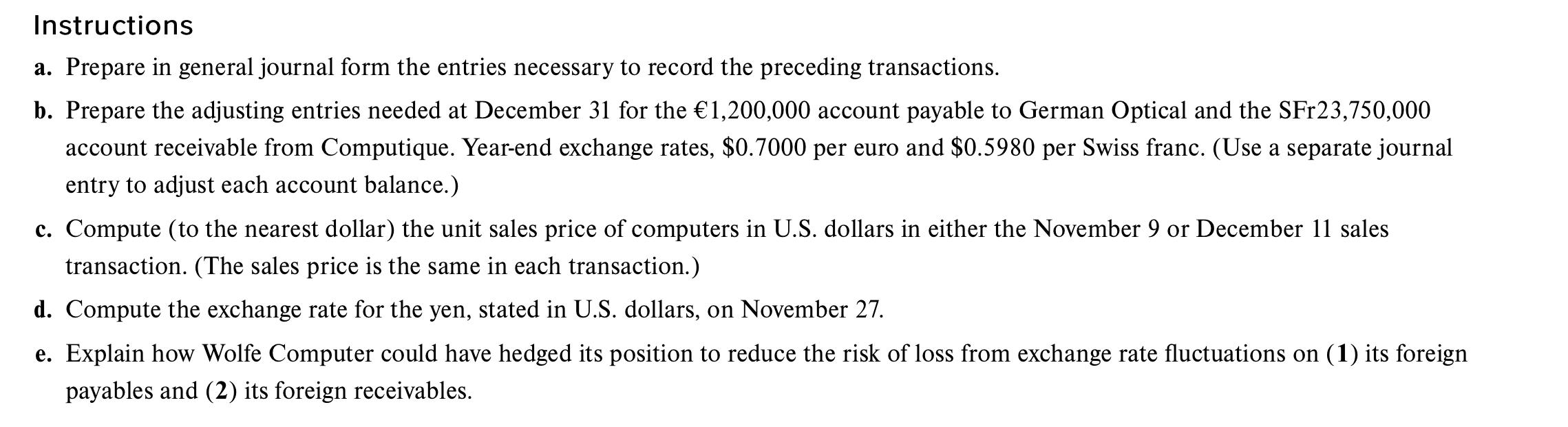 Instructions a. Prepare in general journal form the entries necessary to record the preceding transactions. b. Prepare the ad