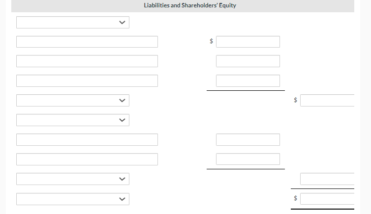 Liabilities and Shareholders Equity$>$$<>>$