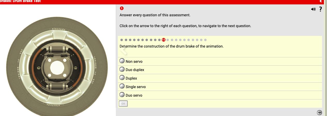 IONCS. DIUBIONE TESLAnswer every question of this assessment.Click on the arrow to the right of each question, to navigate