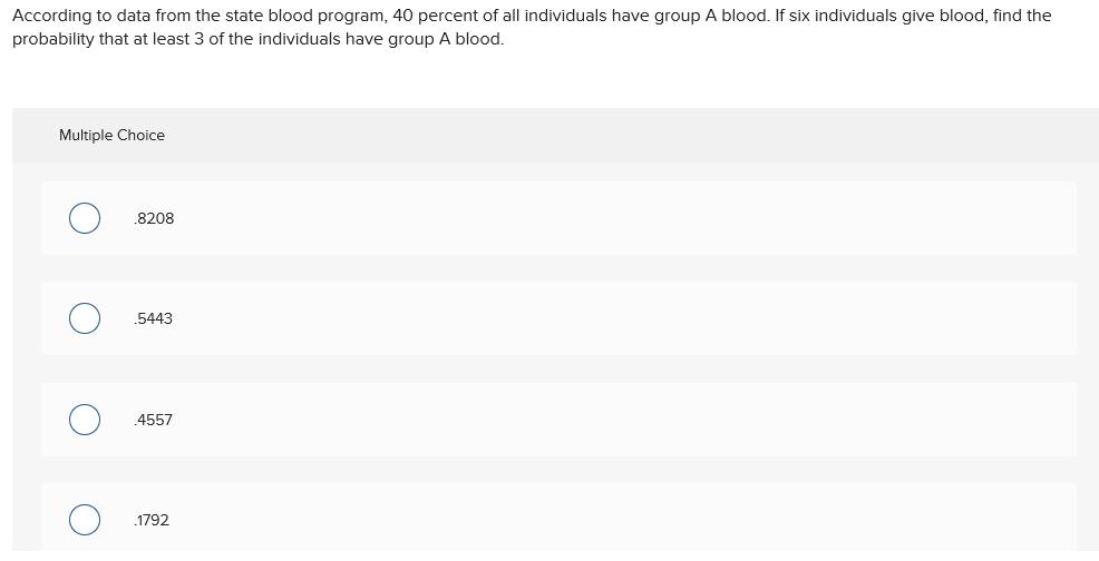 According to data from the state blood program, 40 percent of all