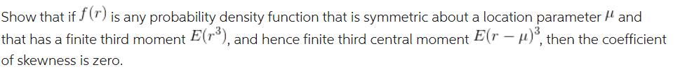 Show that if J (r) is any probability density function that is
