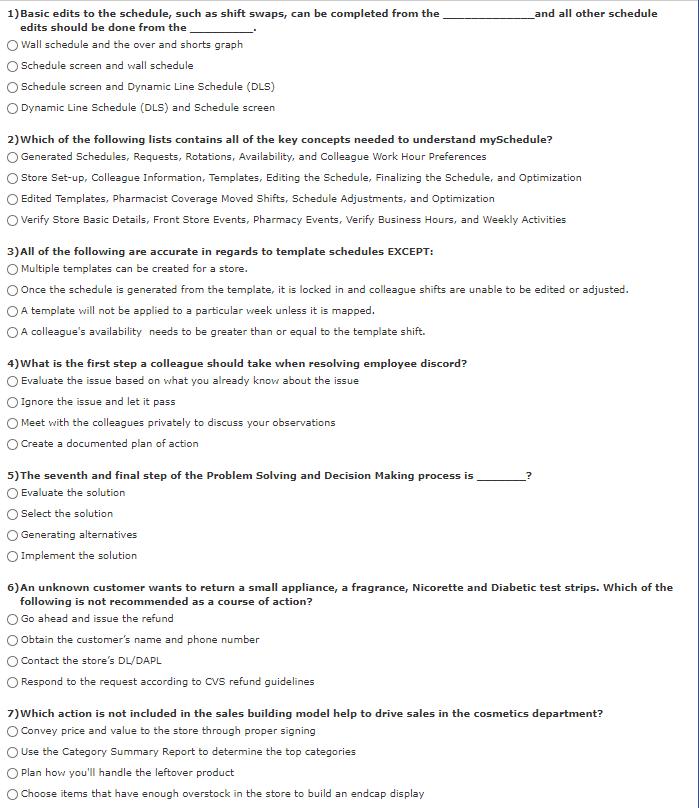 1) Basic edits to the schedule, such as shift swaps, can be