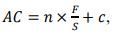 AC = nx+c, S