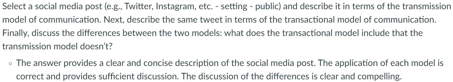 Select a social media post (e.g., Twitter, Instagram, etc. - setting -