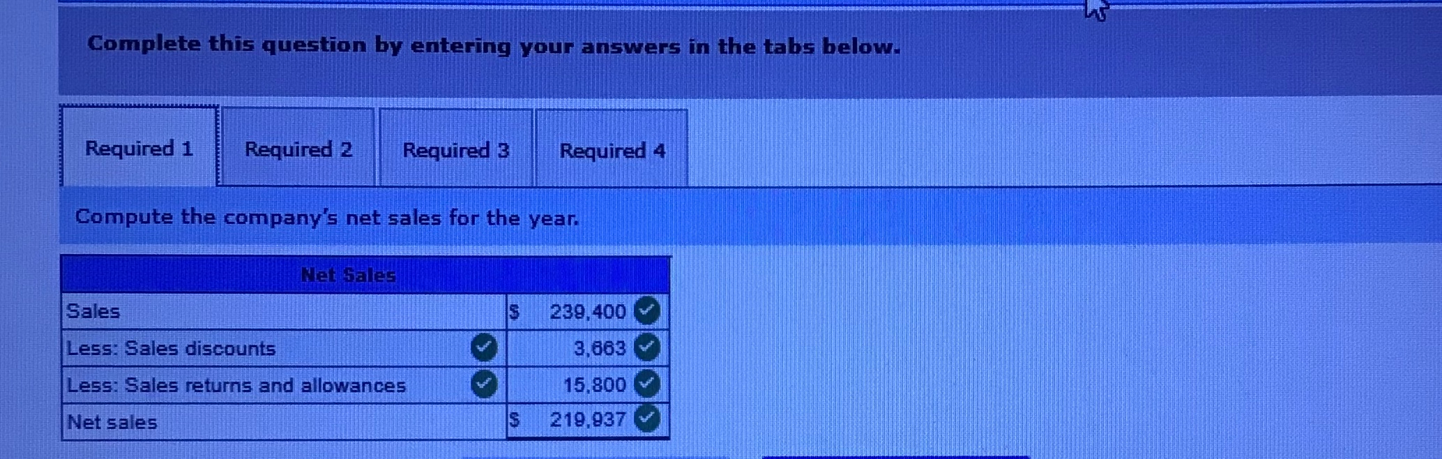 Complete this question by entering your answers in the tabs below.Required 1Required 2Required 3Required 4Compute the co