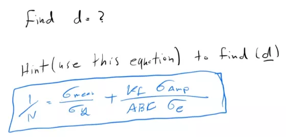 find d= ? Hint (use this equation) to find (d) 6 mean <p 6 ?-? AJBL ?? ? 6 ?