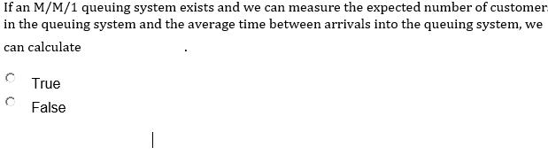 If an M/M/1 queuing system exists and we can measure the expected number of customer in the queuing system and the average ti