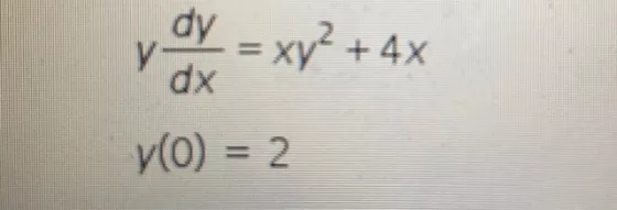 dy = xy? + 4x y dx yo) = 2