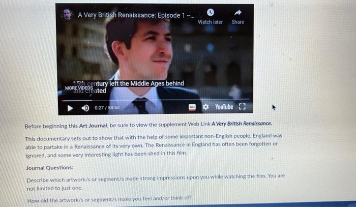A Very British Renaissance: Episode 1 --... MORE VIDEO 15th century left the Middle Ages behind and created