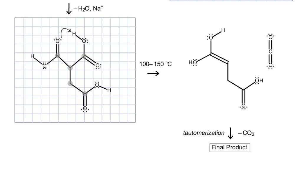 H20, Na* 100-150 °C o: ён CO2 tautomerization Final Product