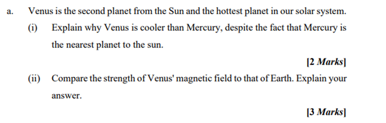 Venus is the second planet from the Sun and the hottest planet