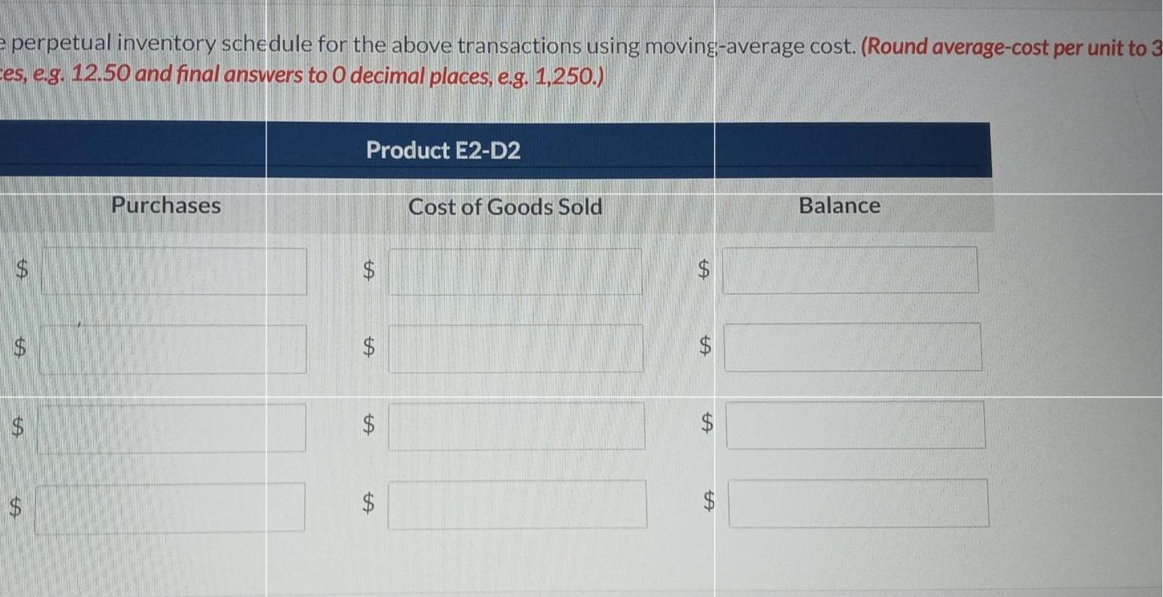 units, and on August 27, 49 more units. Prepare the perpetual inventory
