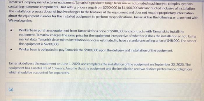 Tamarisk Company manufactures equipment. Tamarisks products range from simple automated machinery to complex systems contain