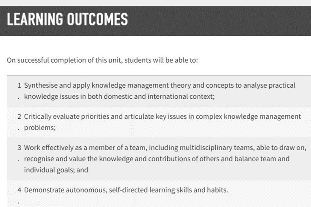 specialising in Management and Innovation. Students investigate the significance of managing knowledge