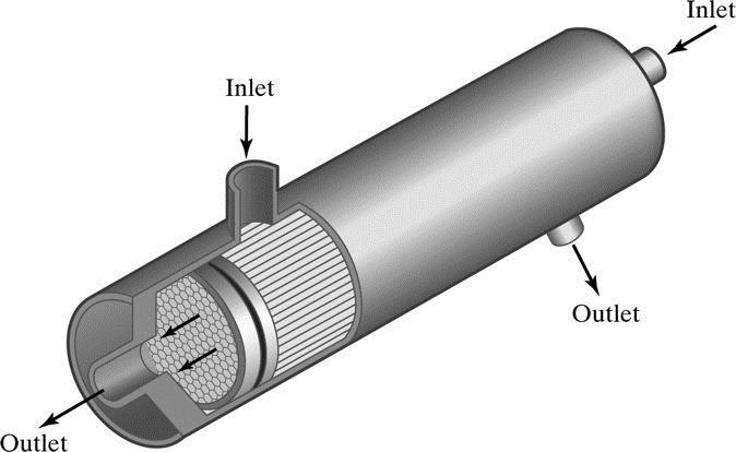 A hollow-fiber membrane device is operated to conc