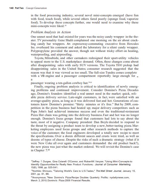 problem-based ideation fits in with other methods for gathering new product concepts.