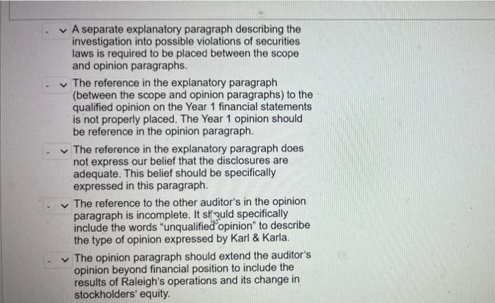 the appropriate options. Select an answer for every instance. REVIEW NOTES: Charles,
