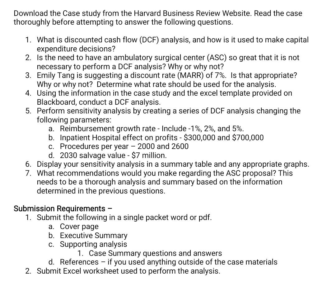 Download the Case study from the Harvard Business Review Website. Read the casethoroughly before attempting to answer the fo