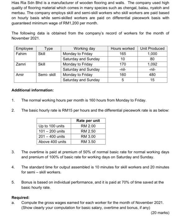 Hias Ria Sdn Bhd is a manufacturer of wooden flooring and walls. The company used high quality of flooring material which com
