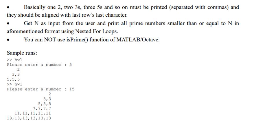 Basically one 2, two 3s, three 5s and so on must be