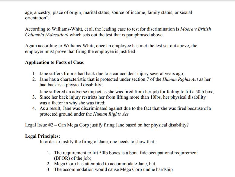 age, ancestry, place of origin, marital status, source of income, family status, or sexual orientation. According to William