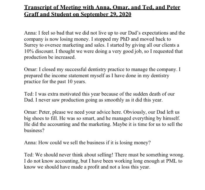 Transcript of Meeting with Anna, Omar, and Ted, and PeterGraff and Student on September 29, 2020Anna: I feel so bad that we