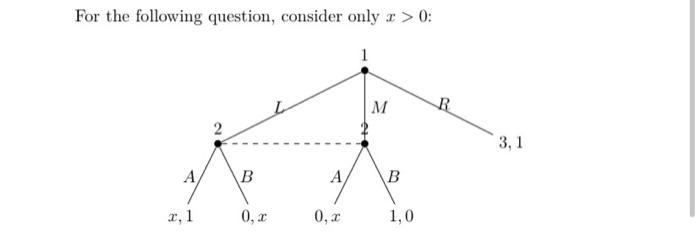For the following question, consider only 2 > 0: 3.1 BB R0.x 0.x 1,0